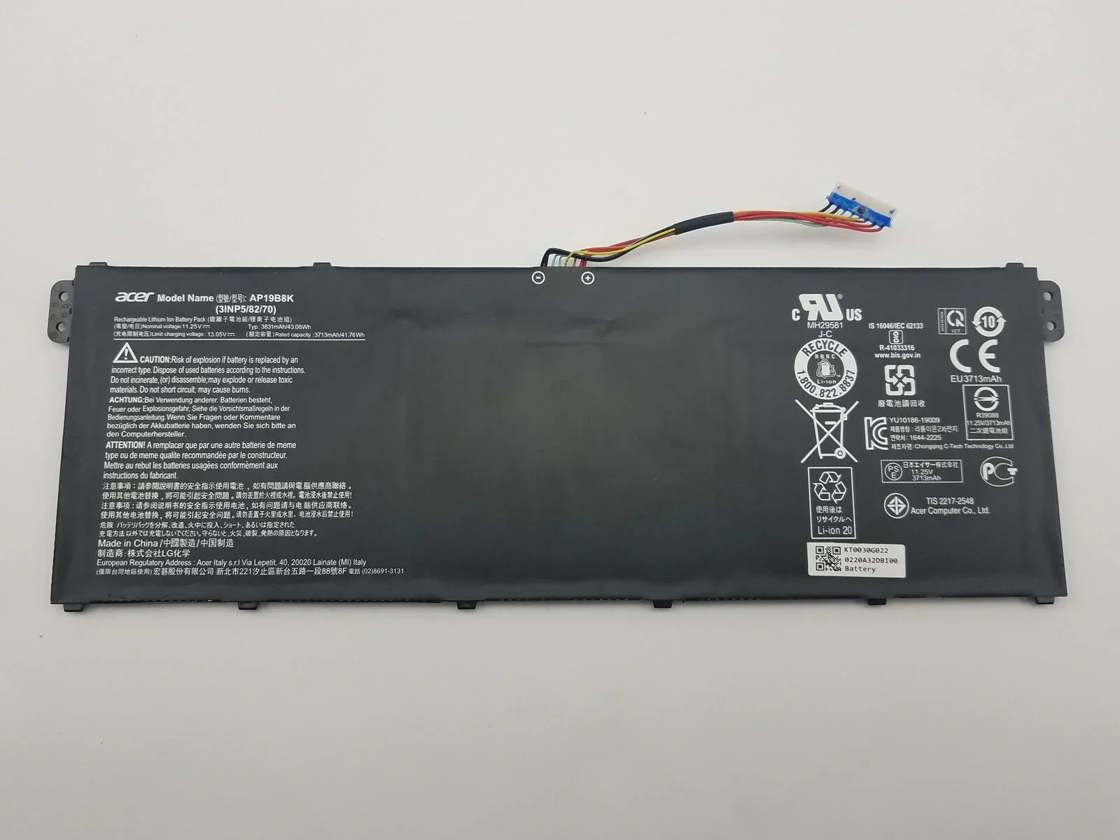 AP19B8K Acer Aspire 3 A314-22, Chromebook 314 C933T, Swift 3 SF314 Laptop Battery - eBuy UAE